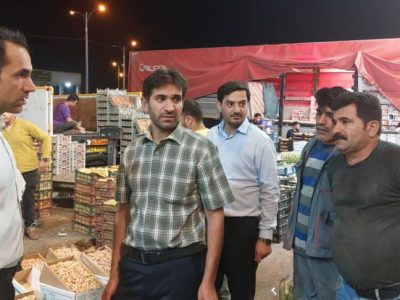 اقدام جهادی مسولان اصناف یاسوج /بازرسی از میدان میوه فروشان شیراز تا یاسوج+تصاویر