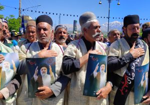 تصاویر/ مراسم سوگواری و عزاداری شهادت رئیس‌جمهور در یاسوج